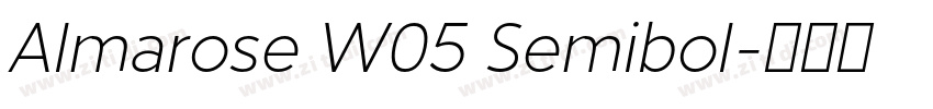 Almarose W05 Semibol字体转换